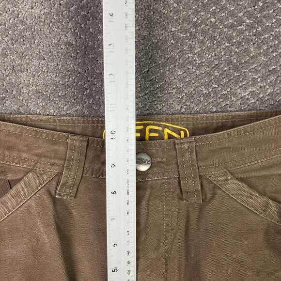 Keen Pants Men's 32 x 34 Brown Double Knee Cargo Work Hiking Canvas Duck Flint - Picture 12 of 15